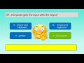 100 Computer Hardware MCQ's With Answer