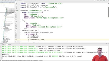 MEAN STACK with Angular4 part 35 - Fixing tests before we move forward   includes mock backend