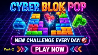 Can You Beat My Score? 🧩 Cyber Block Pop Live Gameplay Challenge! 🎮