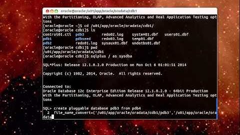 clone pluggable database