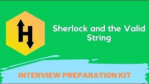 HackerRank Sherlock and the Valid String problem solution in Python | Interview Preparation Kit