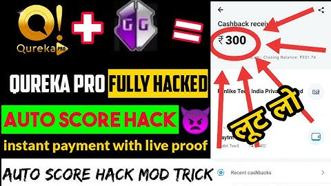 🔥 Qureka pro hack trick || Mpl ka baap || instant payment  || Auto score  trick || with live proof