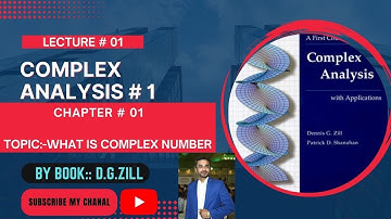 Complex Analysis 1 by Dennis G Zill Solutions||lec#1||Ch#1||Numbers||#complexanalysis