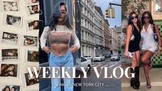 WEEKLY VLOG ♡ SURVIVING NEW YORK.. (moving into airbnb, creeps, photoshoot, shopping, city life +)