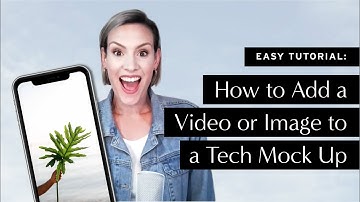 EASY TUTORIAL: How To Add A Video Or Image To A Computer / iPad / iPhone Mock Up