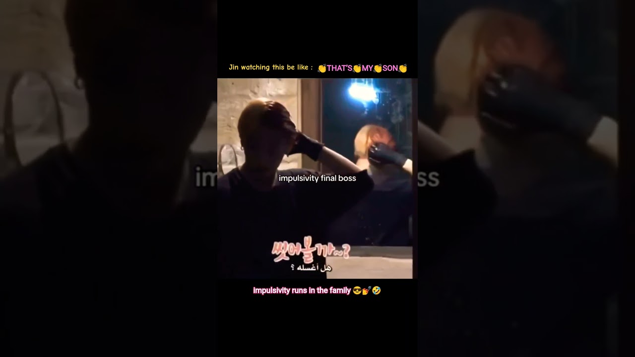 Jin Raised Him well🤣