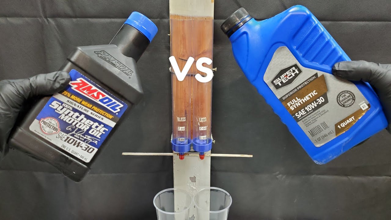 Amsoil Signature Series Vs Supertech Full Synthetic Engine Oil Youtube