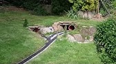 Four Waterwheel Mills - Garden Railroads - YouTube