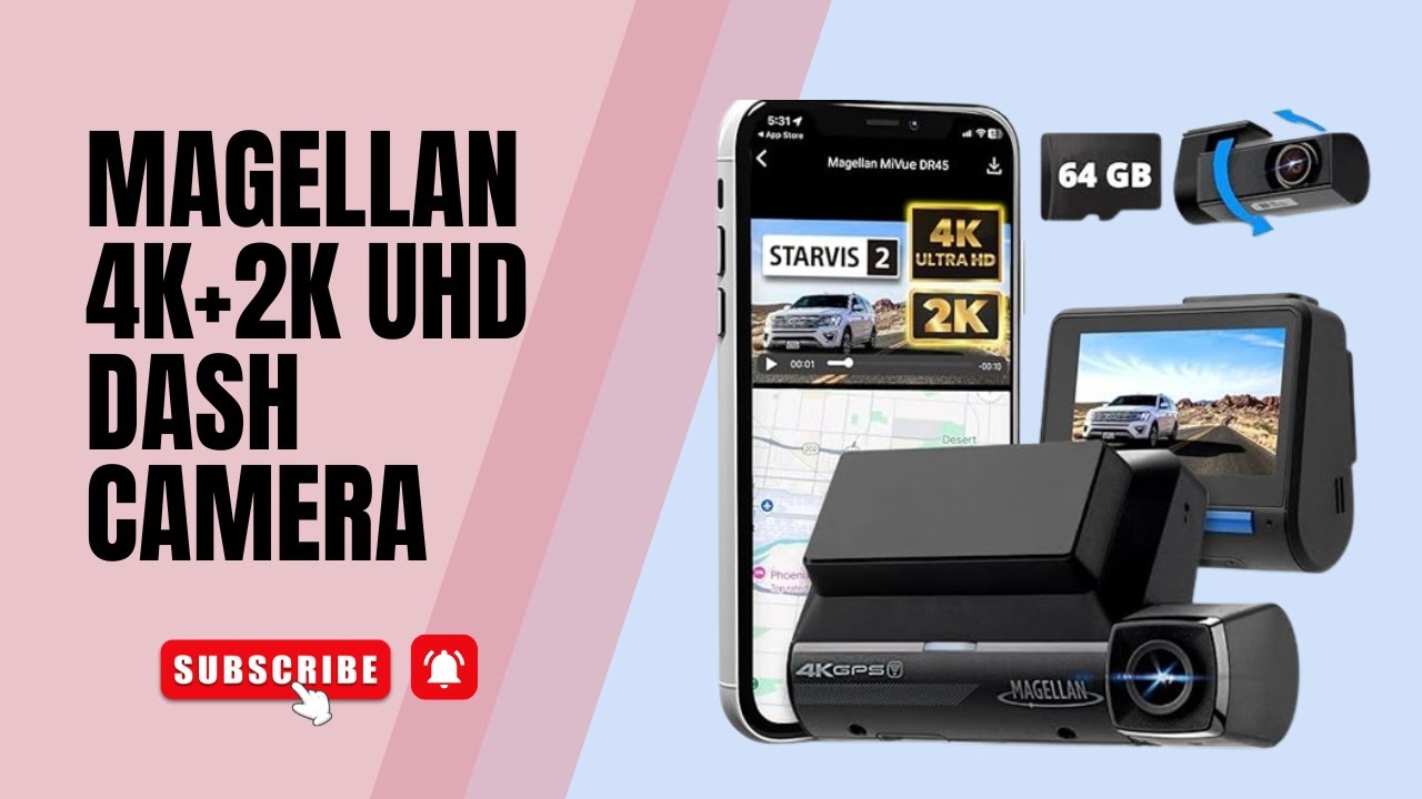 MAGELLAN DR45 True 4K + 2K Передний и задний видеорегистратор – датчики STARVIS 2 IMX678 и IMX675,