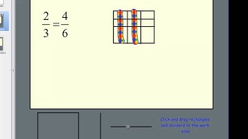 Fractions using the Rectangle Model on the SmartBoard - Equivalence