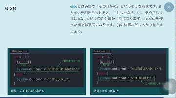 #プロゲート #プログラミング　 #programming【Progate】Java Ⅱ Chapter2-条件分岐 5.else vol.89