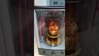 Versatile Vertical Countertop Oven with Rotisserie, Bake, Broil, & Kebab Rack Functions, Adjustable