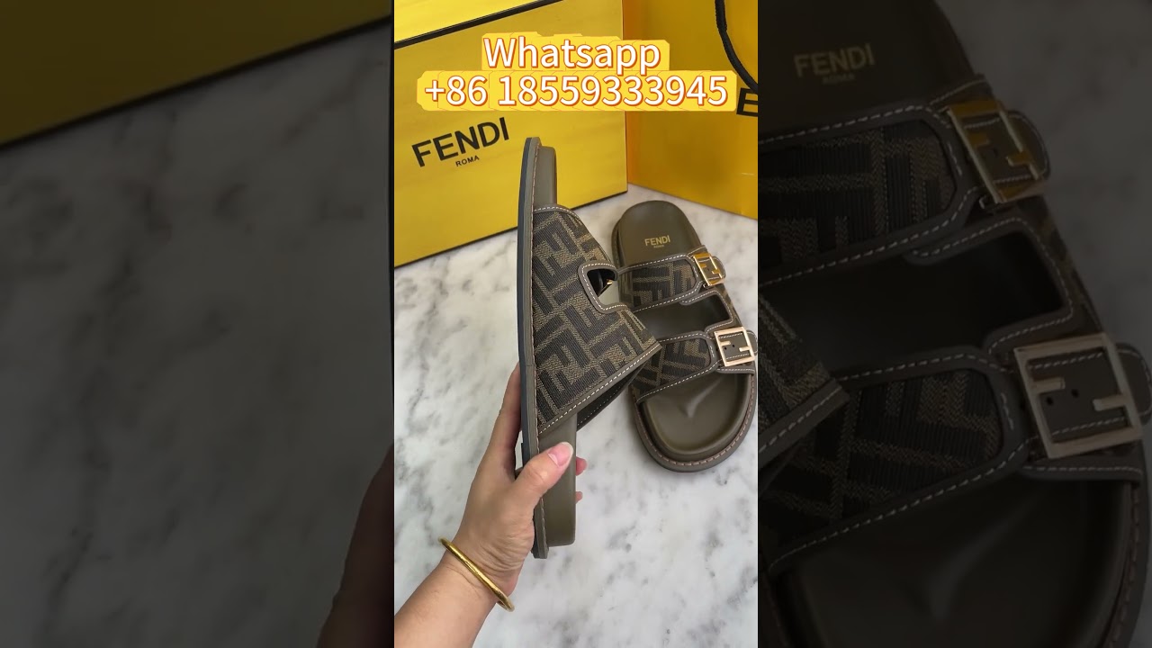 Fendi Feel Sandals FF Jacquard Fabric Sandals Review 