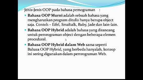 Pengertian dan Penjelasan OOP, .Net Framwork, & C#