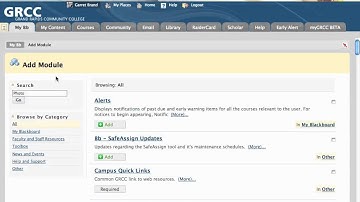 Adding Modules to Blackboard 9.1 (SP6)