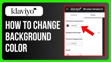 How to Change Background Color in Klaviyo Email