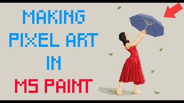 Making beautiful pixel art in Ms Paint