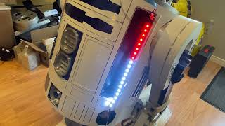 R2D2 WS2812b LED strips - Arduino animations with FAST LED Library