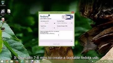 How to create a bootable fedora usb