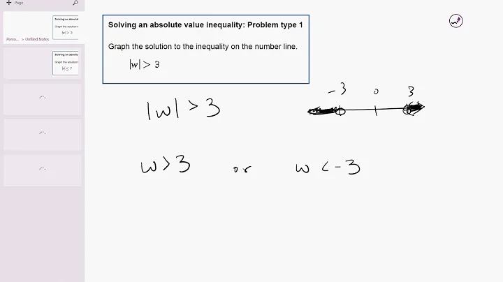 04 13 Solving an absolute value inequality: Problem type 1