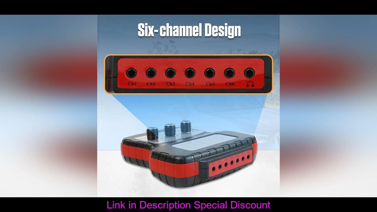 Chassis system ear electronic stethoscope diagnostic kit with earphones six-channel stethoscope abno