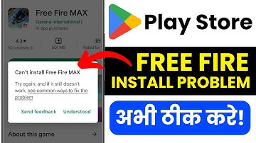 Free Fire Can’t Install App 🔥 | Fix Free Fire Install Error | Free Fire Play Store Problem 2025