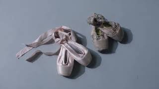 A New and a Worn Out Ballet Shoes