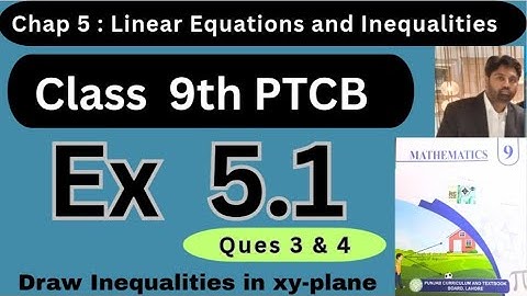 Exercise 5.1 Class 9th Math New Book 2025 | Punjab Board | Shade the Solution Region of Inequalities