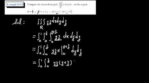 83 Three-Dimensional Iterated Integrals 030 | 正修科大中文微積分(三)