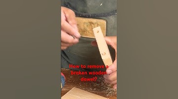 How to remove a broken wooden dowel? #shorts