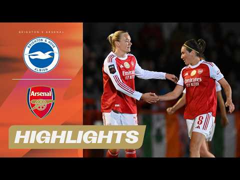 Arsenal Title Hopes END in Brighton | Brighton v Arsenal Highlights | Barclays WSL 25/26 — football highlights
