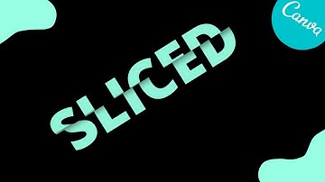 How to create SLICED text effect in Canva by DLC Ventures