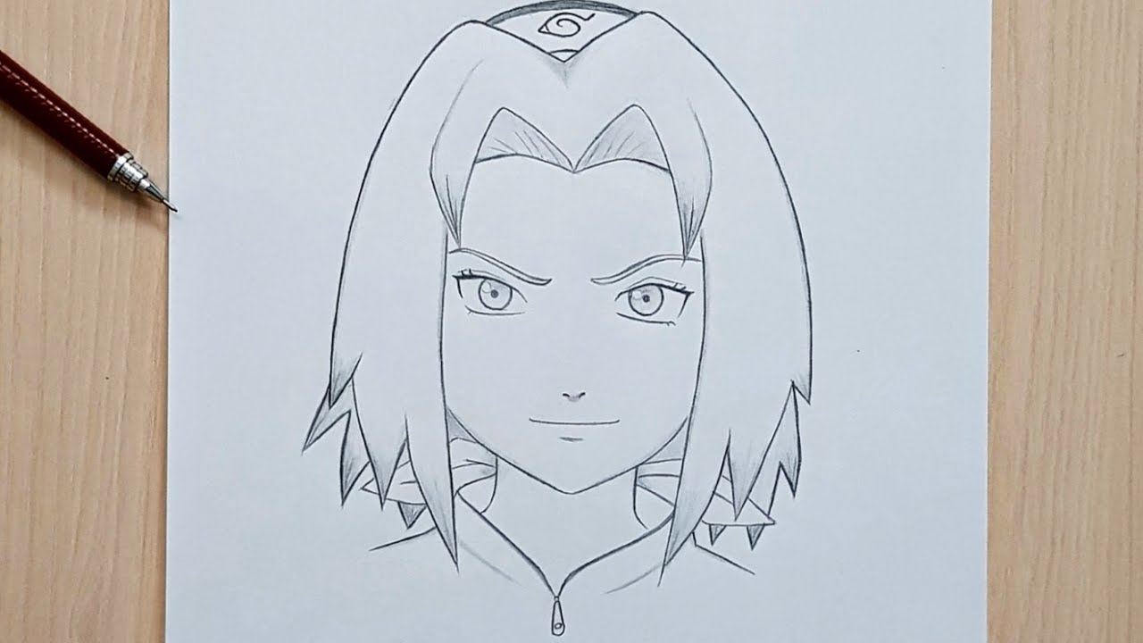 Sakura Drawing Tutorial  How to draw Sakura step by step