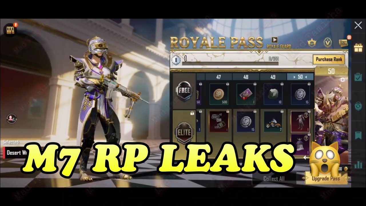M7 ROYAL PASS LEAKS | 1 TO 50 RP REWARDS | PUBG MOBILE M7 RP | MOXLY GAMING