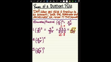 Power of a Quotient Rule #math #shorts #education #explore