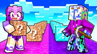 NOOB vs PRO Lucky Block Race in Minecraft!