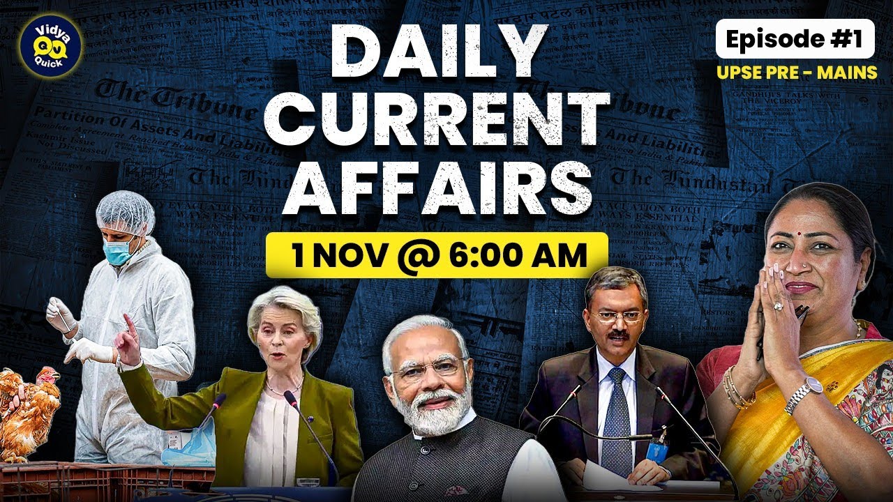 1 November 2025, Daily Current Affairs in Just 10 Minutes