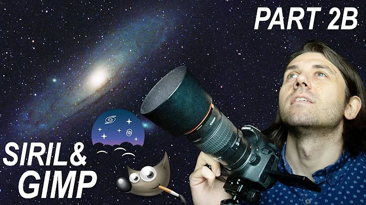 ANDROMEDA GALAXY with only a Camera, Lens, & Tripod, Part 2b, Siril & GIMP