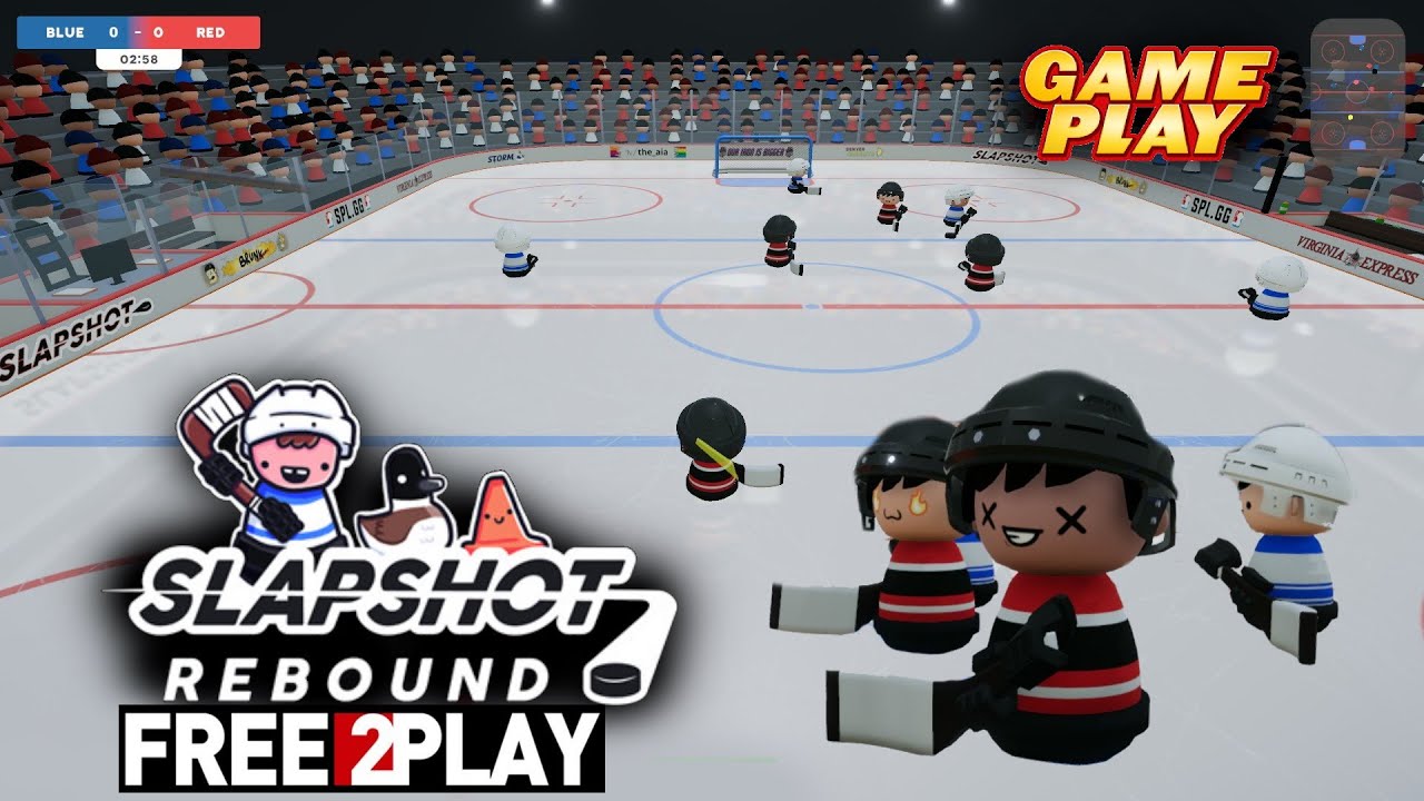 Slapshot Rebound ☆ PC Steam  Free to Play  online hockey game 2020 ☆ Ultra HD 1080p60FPS