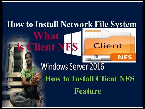 Install NFS Client Feature Server 2016? What is Client NFS..!!