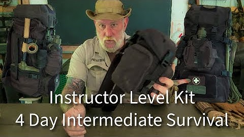 Instructor Level Kit 4 Day Intermediate Survival Course. Full Pack/Kit Dump! With Dave Canterbury 
