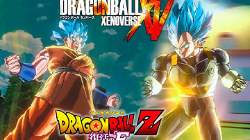 Goku Blue SSJ God VS Vegeta Blue SSJ God Fukkatsu No F - Dragon Ball Xenoverse Mod