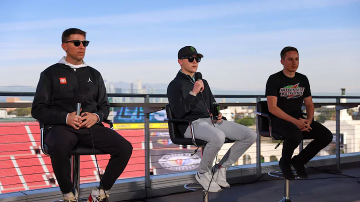 Denny Hamlin, Ty Gibbs, and Christopher Bell previ...