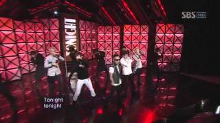 BigBang - Tonight (Big Bang - Tonight) @SBS Inkigayo Popular song 20110320