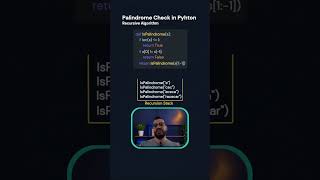Palindrome Check in Python — Recursive algorithm