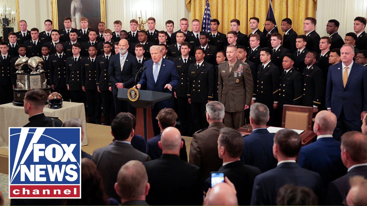 Trump participates in the Commander in Chief Trophy presentation