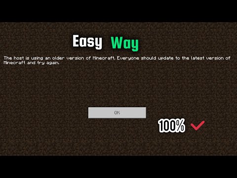 how to solve the host is an older version of minecraft problem