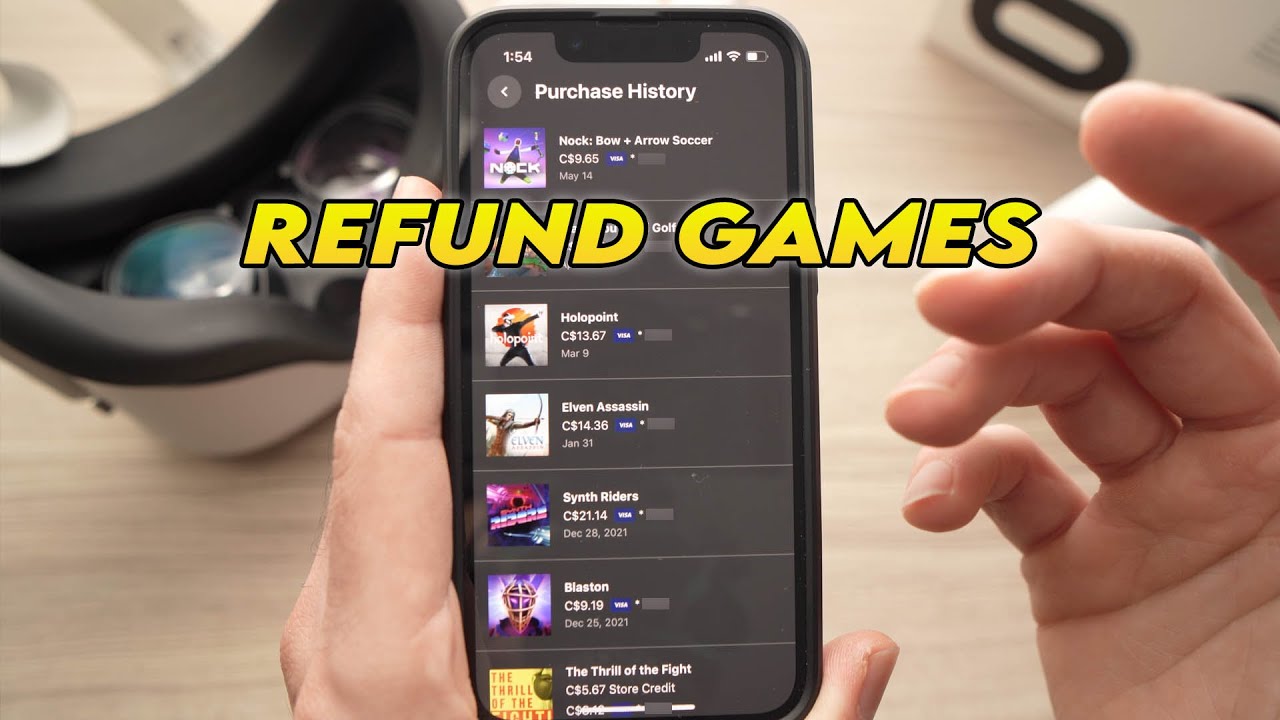 how-to-refund-games-on-the-oculus-meta-quest-2-youtube