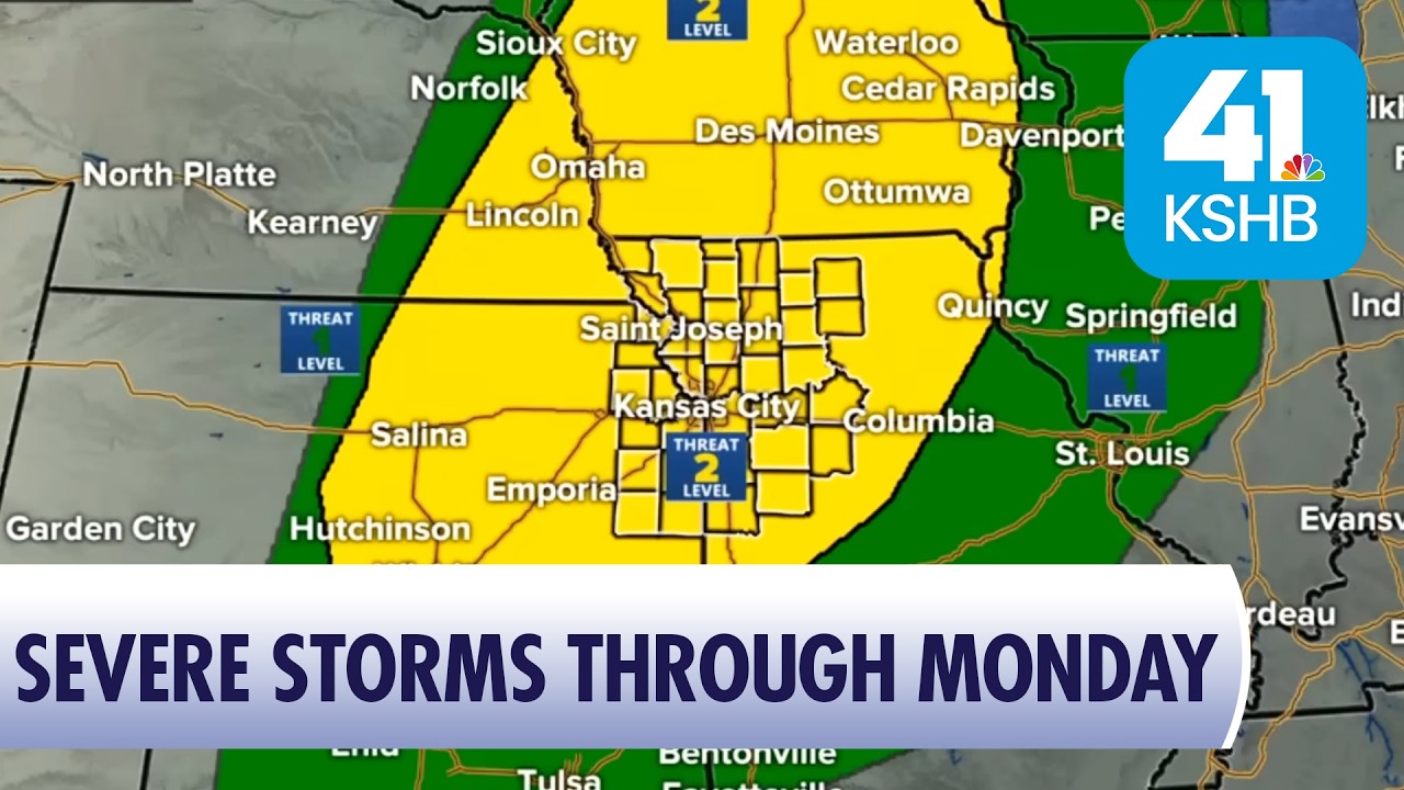 KSHB 41 Weather Blog | Update on Severe Weather Chances through Monday ...