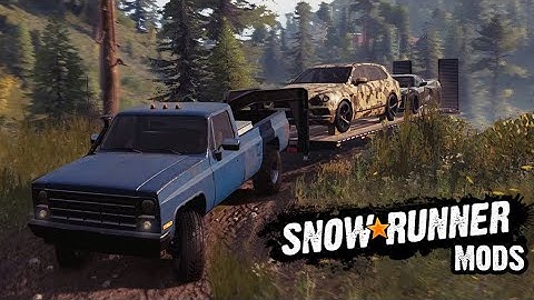 Delta Pickup with Gooseneck Trailer | SnowRunner MODS